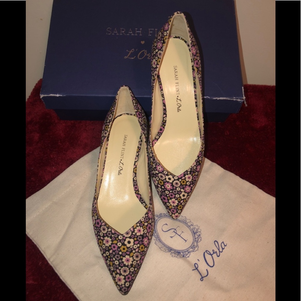 NEW Orla Kiely Pink Emma Pumps 2”heel